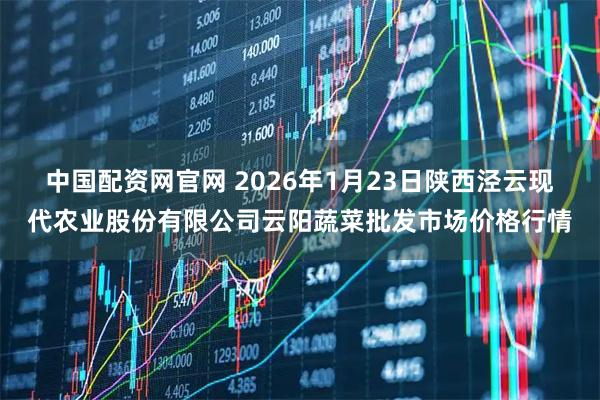中国配资网官网 2026年1月23日陕西泾云现代农业股份有限公司云阳蔬菜批发市场价格行情