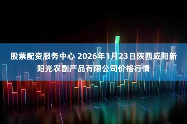 股票配资服务中心 2026年1月23日陕西咸阳新阳光农副产品有限公司价格行情